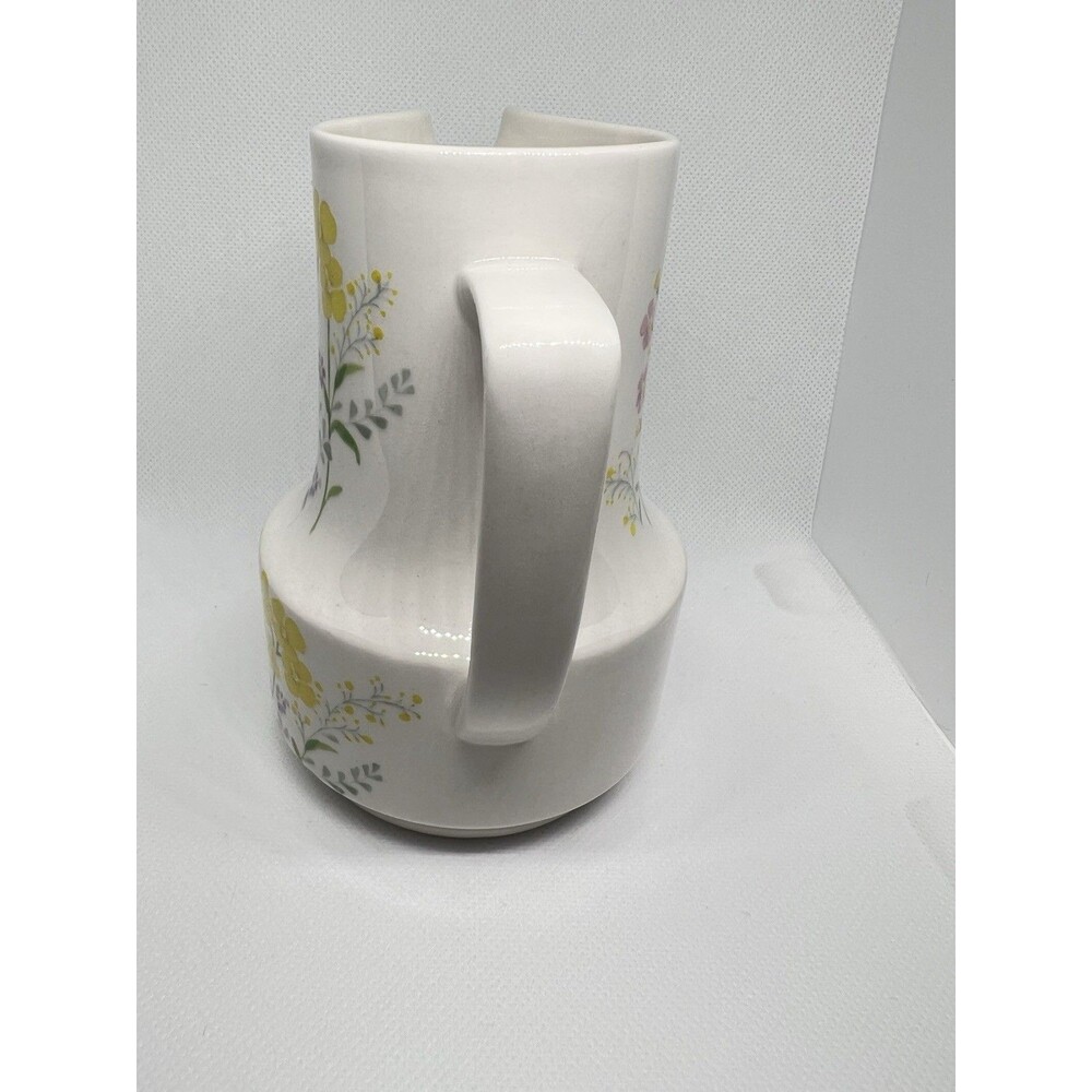 Noritake Craftone Flower Power Vintage Ceramic Creamer 5" Pitcher Japan - Picture 4 of 8